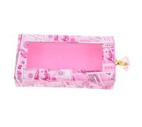 BATHVEVE Boîte 1Pc boîte à cils de fenêtre case de cils fouetter faux cils récipient à cils cas d'emballage de cils organisateur de cils vide porte-cils papier carton rose