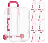 BATHVEVE Boîte à Bonbons Valise Créative en Ps, Lot de 24 Pièces, Design Mini Bagage, Facile à Transporter, pour Mariage et Fête