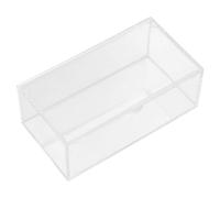 BATHVEVE Boîte De Rangement En Acrylique Pour Lessive Couvercle Transparent 6.1x3.3x2.1 Pouces Adaptée Au Tri Du Linge En Buanderie