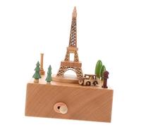 BATHVEVE Boîte Décor Vintage Décor Musical Edelweiss Carrousel Musical pour Filles Pont De Londres Décor De Lune Est Halloween Souvenirs De Londres Mini Carrousel Hêtre