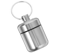 BATHVEVE Boîtier Métallique Étanche pour Bouchons Oreilles avec Porte-clés Étui Compact et Résistant Poussière pour Rangement Portable et Protection des Boules Quies