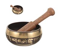 BATHVEVE Bol Chantant Tibétain avec pour Relaxation et Yoga Sonorité Riche et Résonnante Style Tibétain Spirituel Aléatoire