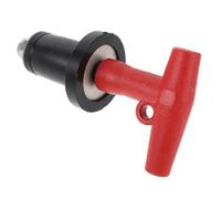 BATHVEVE Bouchon de Bateau Solide, Bouchon de Bateau, T Shaped, Acier Inoxydable 201, Plastique, Rouge, empêche Le Reflux d'eau, Usage par Tous Les Temps, Bateau, Conditions Difficiles