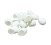 BATHVEVE Boules de Soie Naturelle Exfoliantes 90 Pcs Petites pour Gommage Visage Bio Nettoyage des Points Noirs Démaquillage Yeux Lèvres Soins Peau