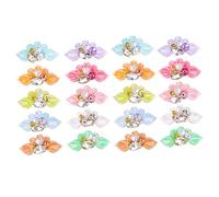 BATHVEVE Breloques à Ongles Fleurs Perles 20 Pièces Décorations Nail Art Résine DIY Accessoires Manucure pour Création Personnalisée