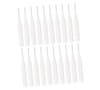 BATHVEVE Brosse à Sourcils Nylon 20 Pièces Mini Pinceau Maquillage Blanc Multi-usages pour Filles Professionnels et Amateurs Voyage Bureau Nettoyage Dents