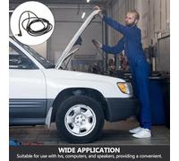 BATHVEVE Câble D’Alimentation CC 2 M Prise Mâle 5,5 X 2,5 Mm, Fil 0,75 Mm², Tête Coudée, Cordon Haute Capacité Courant pour Usage Audio et Électronique Domestique