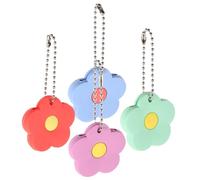 BATHVEVE Cache-clés en Pvc de Fleur 4pcs pour Protection et Identification Facile des Clés à Domicile avec Couleurs Différentes