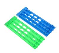 BATHVEVE Cadre à Anneaux Design Multi-Trous Lot de 2 Pièces en Plastique Bleu et Vert pour Gestion D'élevage et Séparation des Races pour Pigeons