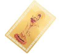 BATHVEVE Carte de Protection Amulette de Style Chinois en Alliage D'aluminium Léger, Chance et Succès, pour Poche ou Carnet