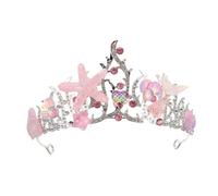 BATHVEVE Coiffe De Style Marin Accessoires De Plage Pour Filles Bandeaux À Bijoux Bandeau D'Anniversaire Couronne De Sirène Bandeaux Pour Filles Décorations