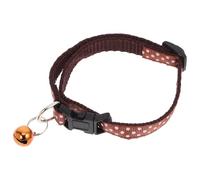 BATHVEVE Collier à Clochette pour Chat et Chien avec Motif à Pois, Largeur 1 Cm, Réglable et Portable en Matériau PP avec Clochette Sonore pour Animaux de Compagnie