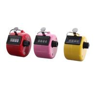 BATHVEVE Compteur Mécanique Portatif à 4 Chiffres en Plastique, Facile à Utiliser Remise à Zéro, Lot de 3 Pièces, Design Simple et Pratique pour Comptage Manuel en Sport Couleur Aléatoire