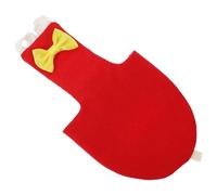 BATHVEVE Culotte pour Combinaison de Vol Oiseau en Tissu Coton Rouge Nœud Décoratif, Sangles Réglables, Ne Gêne Pas la Marche Vol, Adaptée aux Petits Oiseaux et Perruches