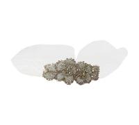 BATHVEVE Diadème Maille Étoilée Avec Décor Diamant Pour Femmes Accessoire Élégant Blanc Pour Festivals Et Événements Spéciaux