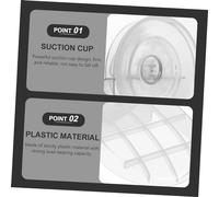 BATHVEVE Douche Ventouse Support Mural Douche Laver Lacer Chaussures Hauteur Réutilisé Équilibre Surfaces Lisses