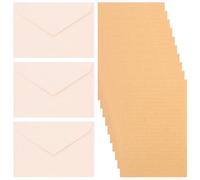 BATHVEVE Ensemble de Papier à Lettres Fournitures de Bureau Pratiques et Polyvalentes et en Papier Élégant Motif Simple pour Correspondance Quotidienne