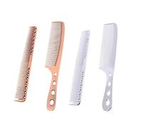 BATHVEVE Ensemble De Peignes De Barbier En Aluminium Bronze 2 Pièces Format Court Peigne Démêlant Et Pour Hommes Et Femmes Outils Coiffure Salon Professionnels