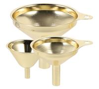 BATHVEVE Entonnoirs en Acier Inoxydable Accessoire de la Cuisine Polyvalent Ensemble de 3 pour Transfert de Liquides, Facile à Nettoyer, Accessoire la Cuisine Polyvalent pour Restaurants