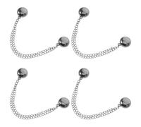 BATHVEVE épingles de sûreté magnétiques 4pcs en alliage, sans couture, pour ourlets de pantalon et manches, maintien des vêtements trop grands, lot de 4