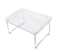 BATHVEVE Étagère de Rangement Empilable 1 Niveau en Matériau Robuste pour Bureau et Placard Organisateur Modulable Polyvalent pour Séparation et Rangement D’Objets Divers Usage Intérieur