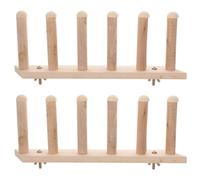 BATHVEVE Étagère Murale et Design Multi-Niveaux Marches Antidérapantes 2pcs en Plastique Beige pour Escalade et Repos pour Chats D'intérieur