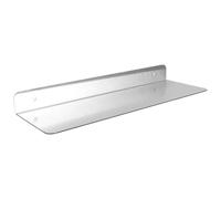 BATHVEVE Étagère Murale Flottante Acier Inoxydable Rangement Mural Robuste sans Percage pour Cuisine Salle de Bain et Bureau Support Linéaire Gain de Place Moderne
