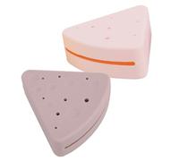 BATHVEVE Étui à Houppette Triangulaire en Silicone 2Pcs Porte-Éponge de Maquillage Portable et Respirant pour Voyage Organisateur d'Éponge de Beauté Flexible pour Maquillage