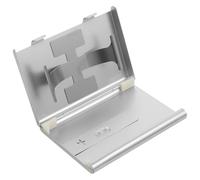 BATHVEVE Étui Porte-cartes de Visite Design Élégant en Alliage D'aluminium Argenté , Organiseur de Cartes Pratique et Compact pour Conférences et Vie Professionnelle