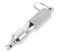 BATHVEVE Extracteur D'obus de Valve de Pneu Outil Facile pour Démontage et Dégonflage en Acier Inoxydable Argenté Adapté aux Valves de Pneus Voiture et Moto