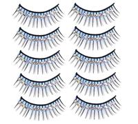 BATHVEVE Faux Cils De Danse Latine Exagérés Avec 5 Paires Taille Unique Pour Femmes Scènes De Spectacle Et Cosplay