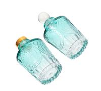 BATHVEVE Flacon d'Arôme 50Ml Rechargeable en Verre Lot de 2 pour et Purification de L'Air Utilisation Domestique Design Élégant sans Couvercle