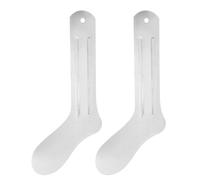 BATHVEVE Gabarit Chaussette Droite en Aluminium Argenté 2 Pièces pour Presse Thermique Textile et Transfert par Sublimation, Maintien Plat et Droit des Chaussettes