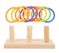 BATHVEVE 'Intelligence pour Perruches et Perroquets en Bois Anneaux Colorés, Surface Lisse pour Développement des Compétences, Set 1 Pièce pour Jeu Éducatif Couleur Couleur Aléatoire