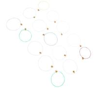 BATHVEVE Kit de 15 Cordes pour Harpe Celtique en Laiton Résistantes à la Déformation Accessoires pour Harpistes Débutants et Adultes en Studio et Scène Couleur Aléatoire