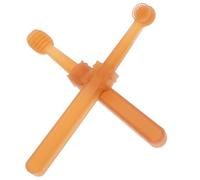 BATHVEVE Kit de Brossage de Dents 360° Double Tête en Silicone pour Petits Chiens Protège Blessures et Élimine la Mauvaise Haleine Hygiène Bucco-