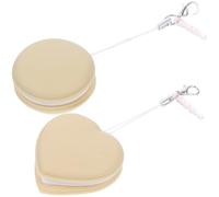 BATHVEVE Lingettes Nettoyantes Efficaces Traces et Empreintes pour Écran de Téléphone Lot de 2 en PP et Silicone, Formes Ronde et Cœur Plusieurs Styles et Lentilles de Plusieurs Styles