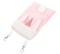 BATHVEVE Lit Suspendu Confortable et Chaud pour Furets et Cobayes en Peluche Rose, Accessoire Décoratif pour Maison