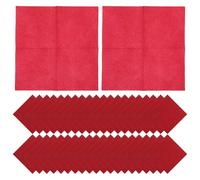 BATHVEVE Lot de 150 Serviettes en Papier Rouges Élégantes, Légères et Douces, Serviettes de Cocktail pour Restaurants Occidentaux et Soirées Vin