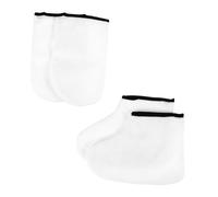 BATHVEVE Lot de 2 de Moufles de Bain et Couvre-Pieds en Cire de Paraffine pour Soin des Pieds Masque Exfoliant Hydratant pour Spa et Soins à Domicile