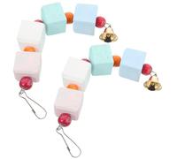 BATHVEVE Lot de 2 Jouets Mordeurs pour Oiseaux en Pierre Minérale, Réduit Le Stress et Prévient Morsures, pour Cage à Oiseaux et Perroquets, Couleur Aléatoire