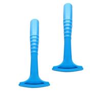 BATHVEVE Lot de 2 Outils de Pédicure Professionnels Bleus, Limes à Pieds Manuelles, Râpes Exfoliantes pour Soins des Pieds à Domicile, Élimination des Callosités et Durillons, Matériau Sûr