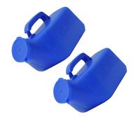 BATHVEVE Lot de 2 Urinoirs en Plastique 2000 Ml pour Garçon et Filles et Personnes Âgées, Tube et Couvercle, Bouteille à Urine Bleue, Pot de Chambre Hygiénique pour Usage Couleur Aléatoire