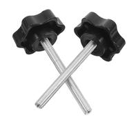 BATHVEVE Lot de 4 Set de Set de Boutons de Serrage Étoile M6 pour Déambulateur, Plastique et Métal, Design à Vissage Manuel pour Réglage Facile et Usage Polyvalent