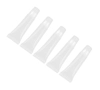 BATHVEVE Lot de 5 Tubes Rechargeables Mécanisme à Roue Tournante pour Distribution Uniforme 10ml en Plastique Rond pour Rouge à Lèvres pour Maquillage