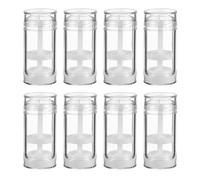 BATHVEVE Lot de 8 Bouteilles Roll en Plastique Blanc 30ml pour Déodorants Solides à Lèvres, Rechargeables et Portables, pour Fabriquer Vos Propres Déodorants Maison