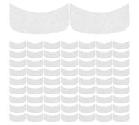 BATHVEVE Masque de Soin du Cou en Soie Naturelle Blanc 100 Pièces pour Peau Hydratée et Absorption Améliorée, Patchs Pratiques pour Spa et Soins du Cou