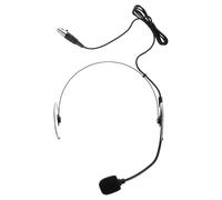 BATHVEVE Microphone Casque Filaire à Condensateur Stable pour Scène et Présentations Serre-tête Confortable à Oreillette Unique Micro Haute Sensibilité pour Communication Claire