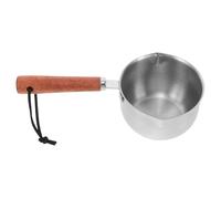 BATHVEVE Mini Casserole en Acier Inoxydable 200ml avec Bec Verseur, Design Compact et Polyvalent, pour Petites Cuisines et Camping