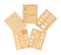 BATHVEVE Modèle Bois Puzzle Éducatif pour Garçon Fille Kit De Maison Miniature Bois Architecture Asiatique Jouet Interactif pour Développement des Compétences Décoration De Bureau